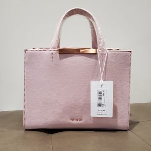 TED BAKER LONDON Light Pink Leather Tote
